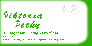 viktoria petky business card